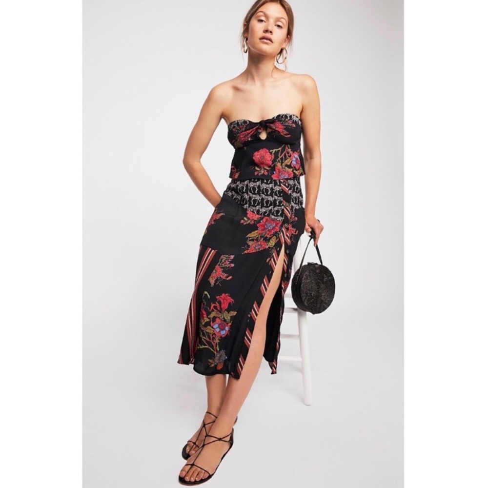Free people Sunshine Safari Skirt set size 4
